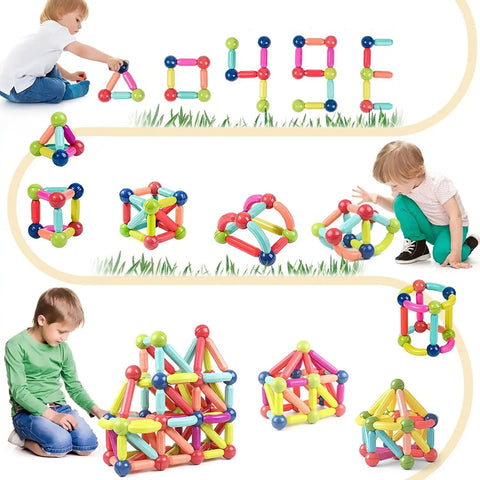 Conjunto de Blocos de Construção Magnéticos