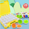 Brinquedo Ovos que Combinam Montessori