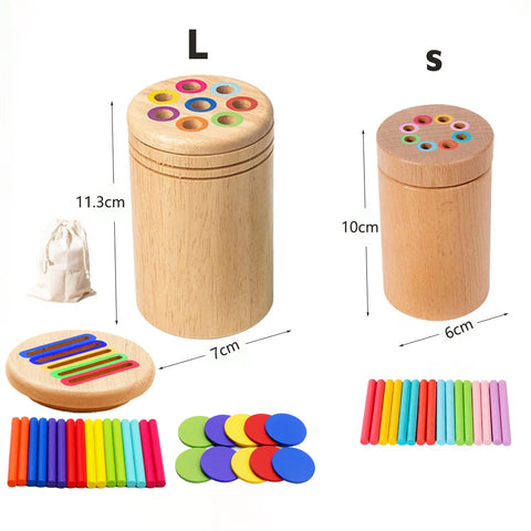 Brinquedos de Madeira Montessori Sensorial