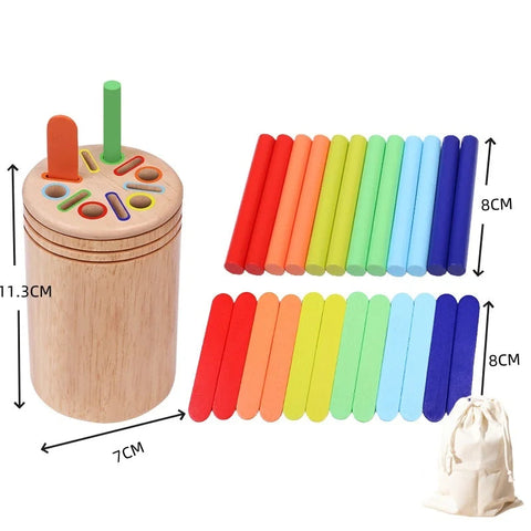 Brinquedos de Madeira Montessori Sensorial