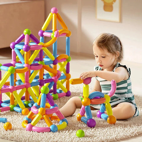 Conjunto de Blocos de Construção Magnéticos