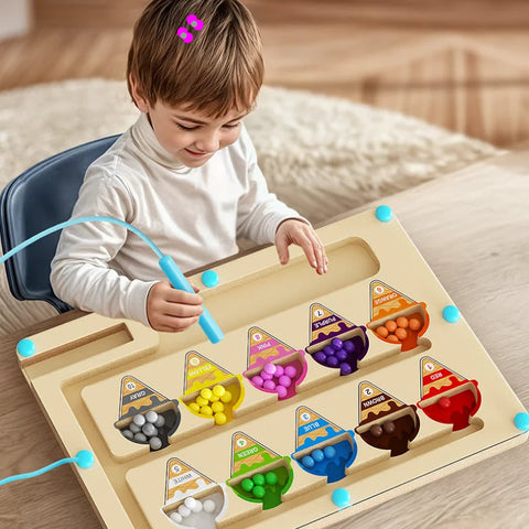 Labirinto Magnético de Contas Infantil