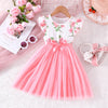 Vestido Tule Fofo Para Meninas